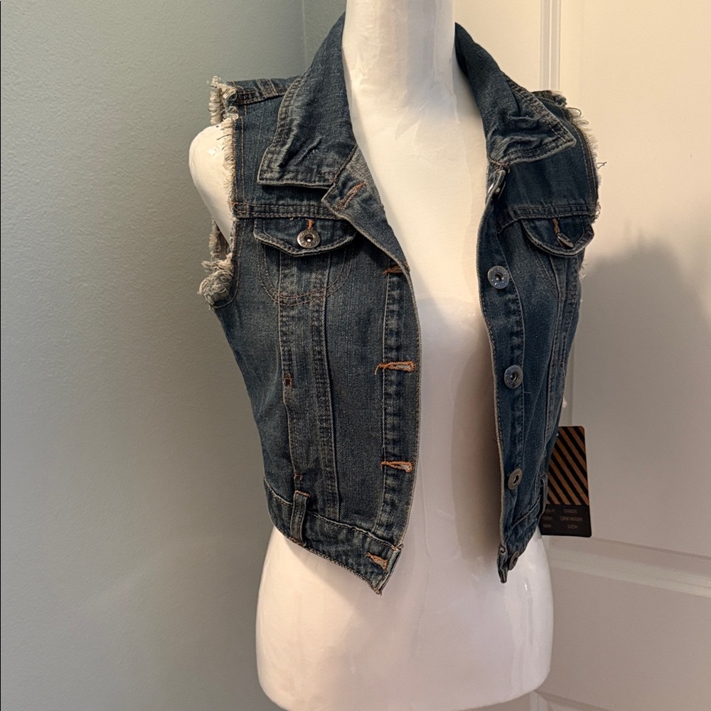 Ci Sono Blue Denim Vest